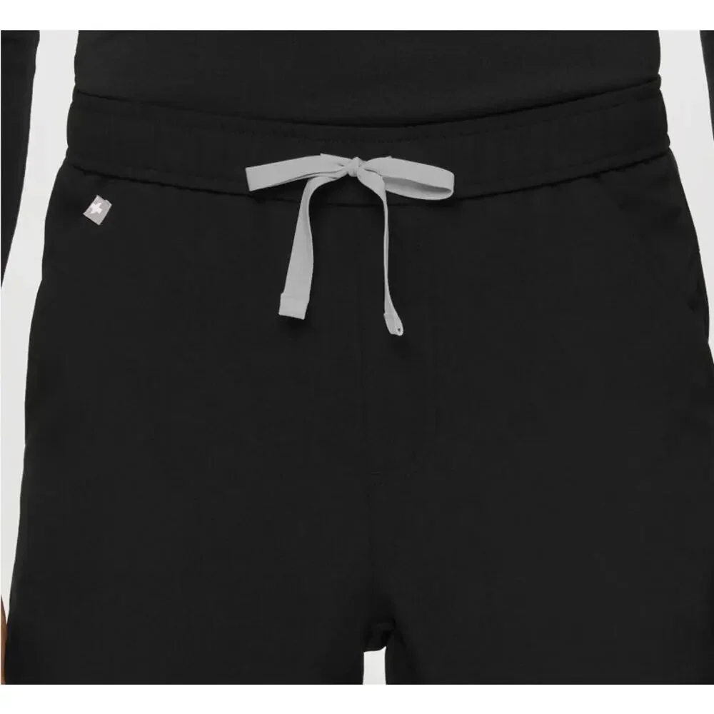 Figs Tansen Jogger Scrub Pant, Black & Gray, Medical, Men's Size XL Tall